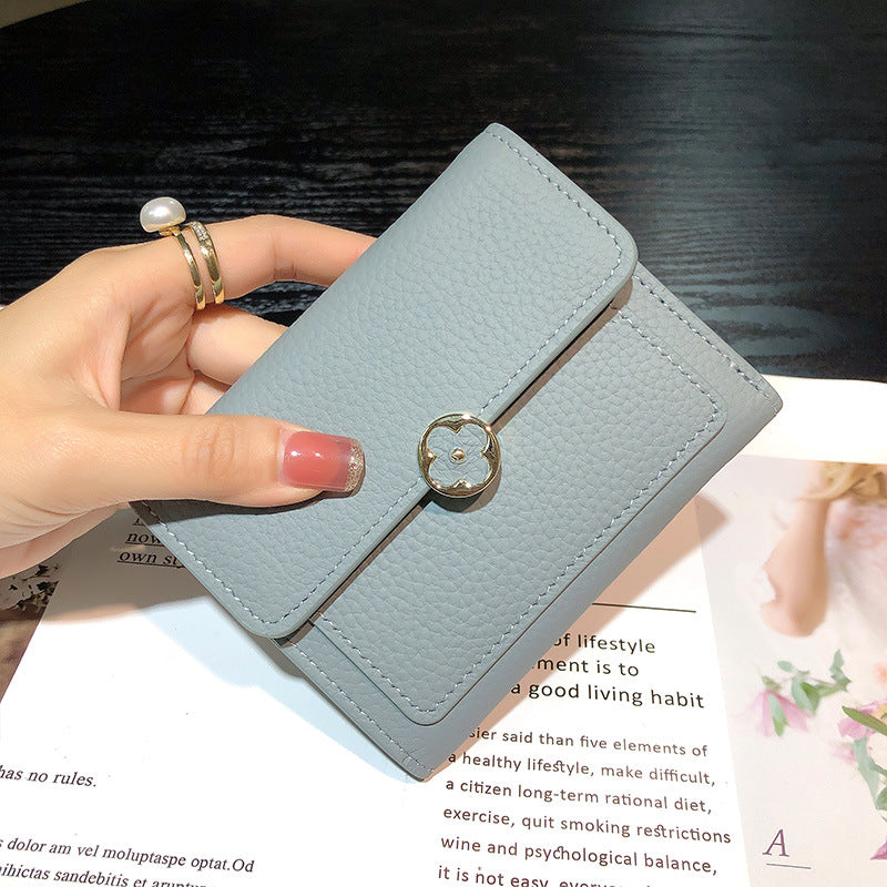 Women's Short Genuine Leather Thin Fashion Certificate Card Holder