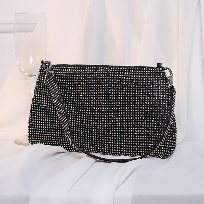 Women's Dinner Banquet Handmade Rhinestone Underarm Evening Bags