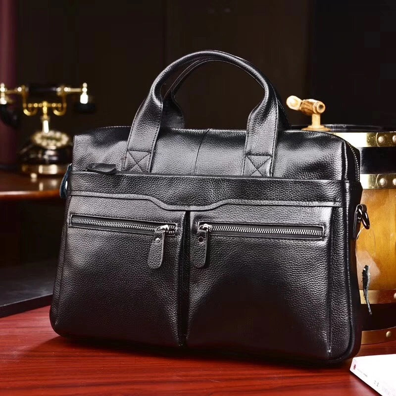 Men's Leather For Cow Computer Business Large Men's Briefcases