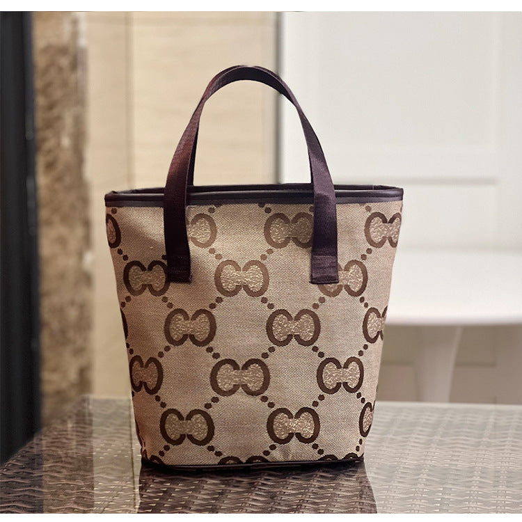 Style Simple Letters Personal Hygiene Commuter Rice Women's Handbag
