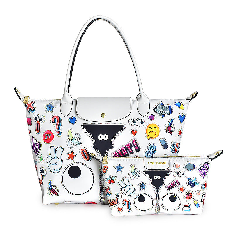 Women's Fashion Iti Printing Super Large Capacity Storage Bags