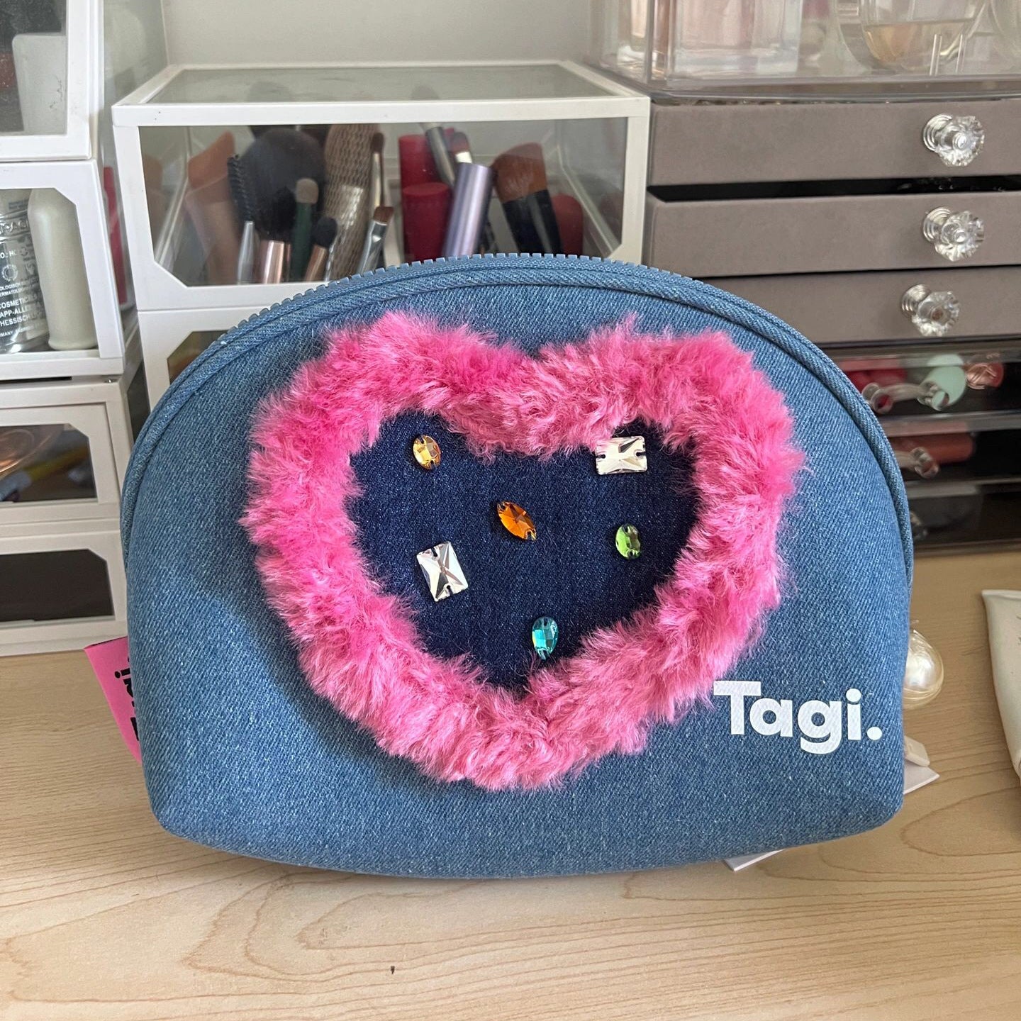 Heart Denim Shell Buggy Rabbit Plaid Bags