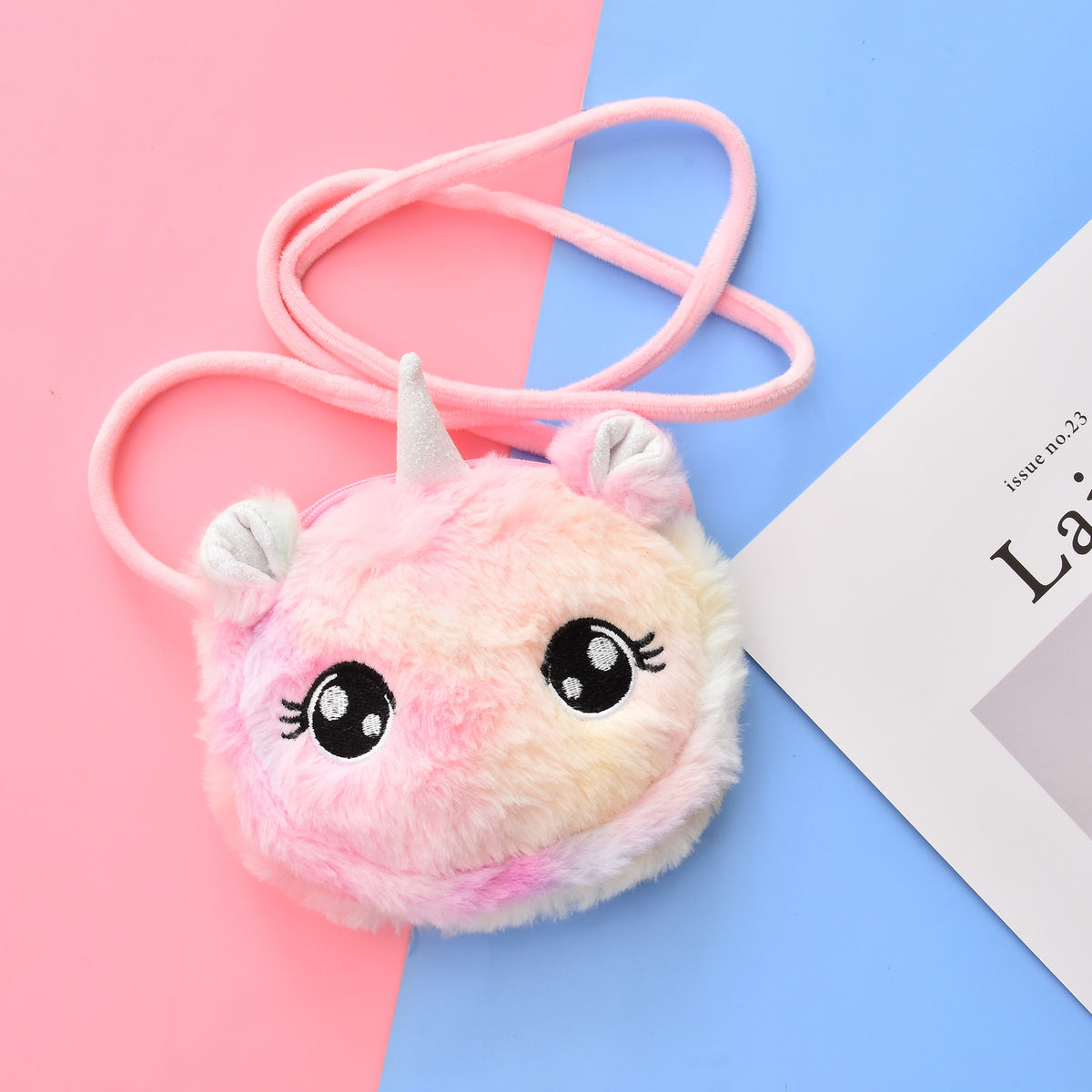 Comfortable Cartoon Cute Plush For Babies Women's Shoulder Bag