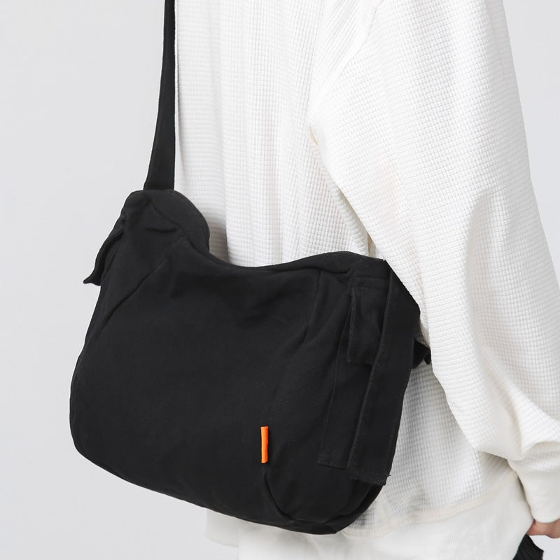 Style Large Capacity Washed Canvas Leisure Shoulder Bags
