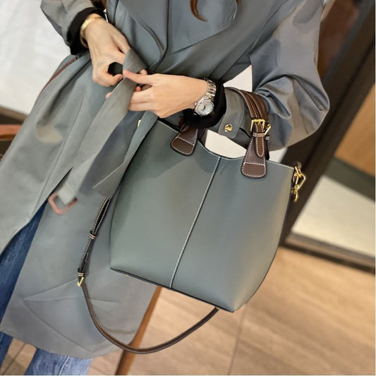 Women's Top Layer Cowhide Premium Commute Large Handbags