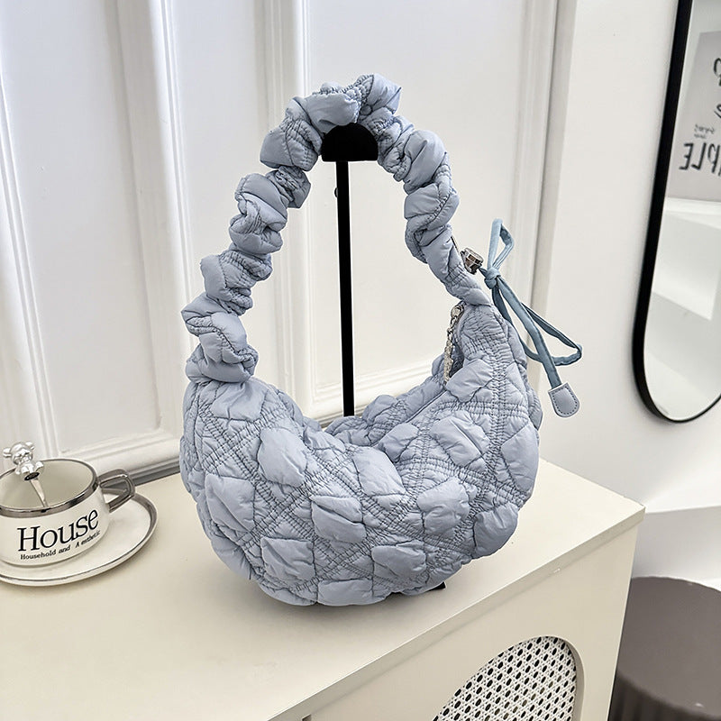 Pleated Cloud Bubble Underarm Lightweight Dumpling Women's Shoulder Bag