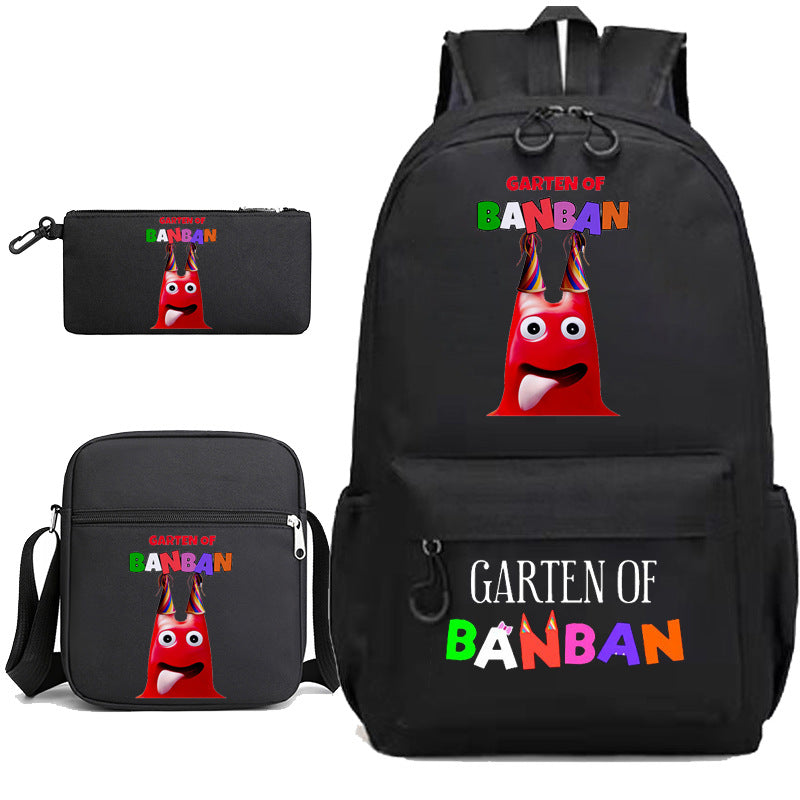 Elegant Unique Garden Game Pencil Three-piece Elementary School Students' Schoolbags