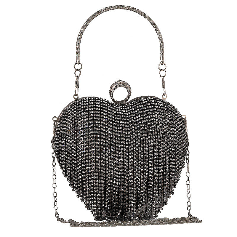 Classic Heart Fashion Diamond Banquet Dress Evening Bags