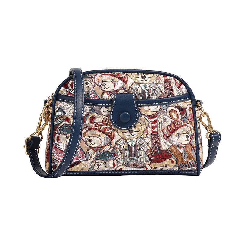 Canvas Summer Fresh Sweet Style Mobile Women's Messenger Bag