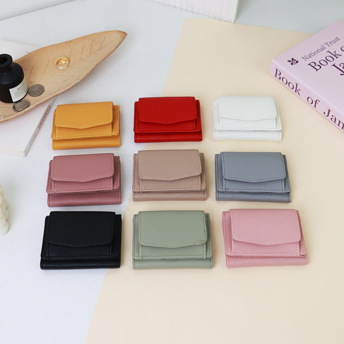 New Mini Short Female Lychee Pattern Coin Purses