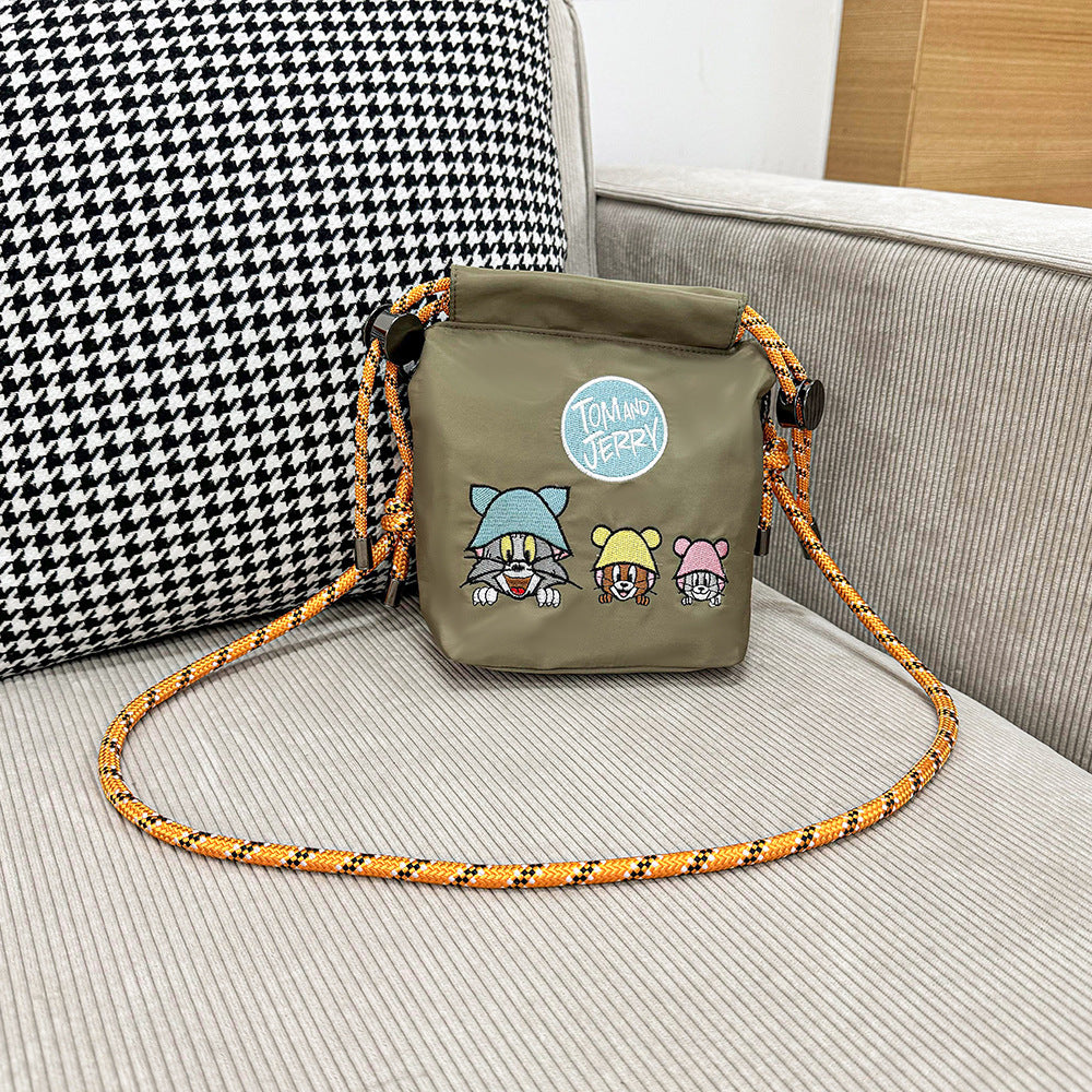 Warner Authorized Cat Mouse Embroidery Cartoon Bags