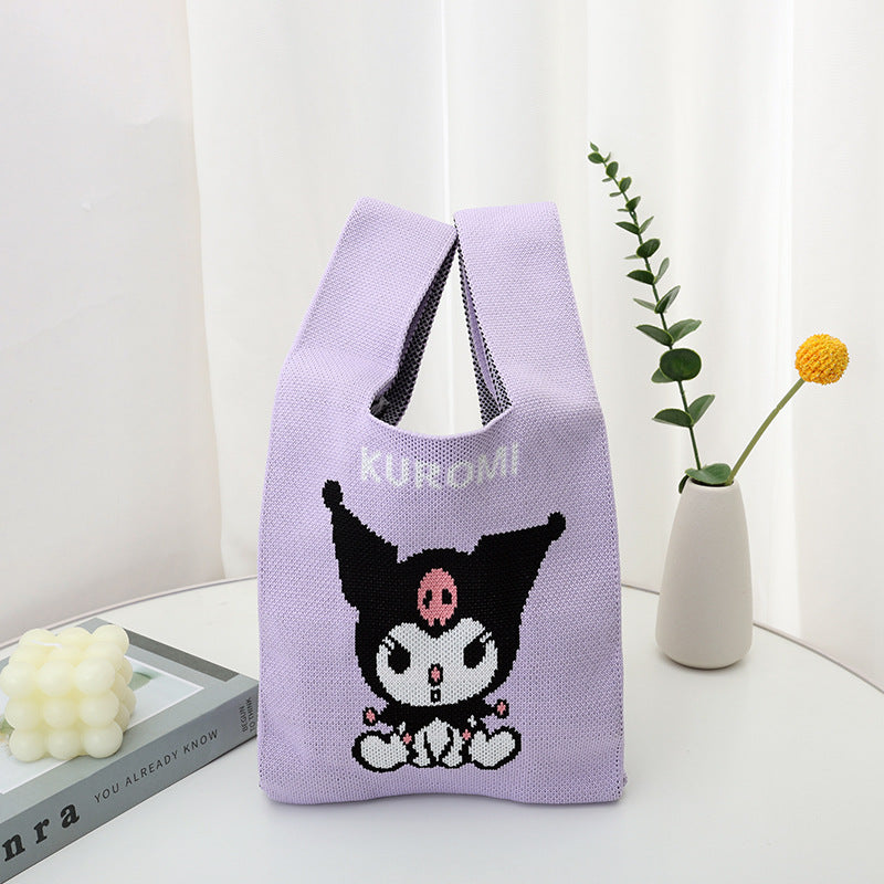 Cool Women's Knitted Cute Cartoon Woven Bags