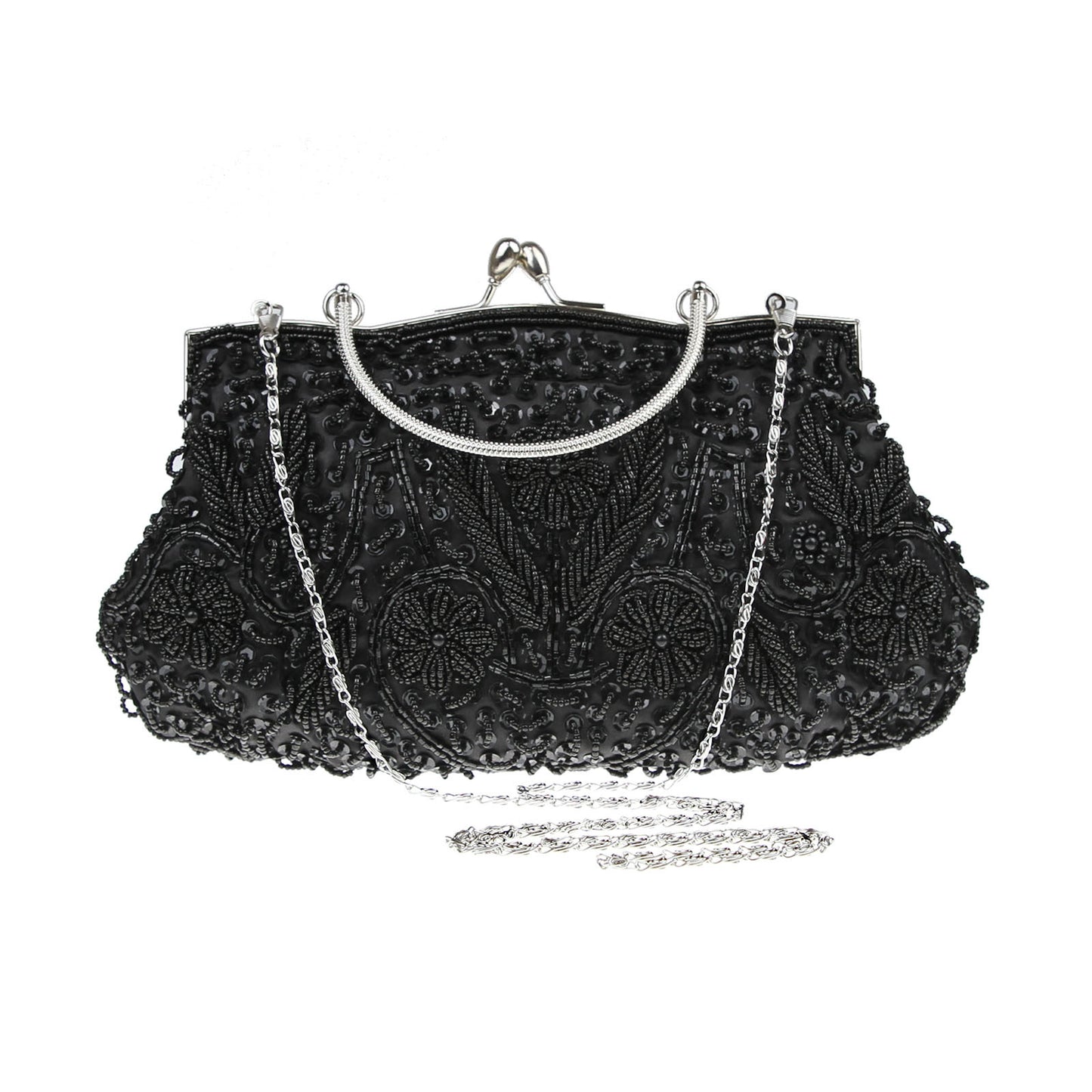 Women's Handmade Pearl Embroidery Dress Garment Dinner Evening Bags
