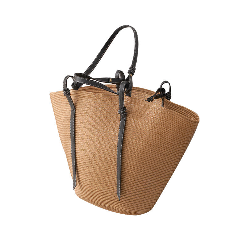Women's Popular Straw Fashion Large Capacity Color Handbags