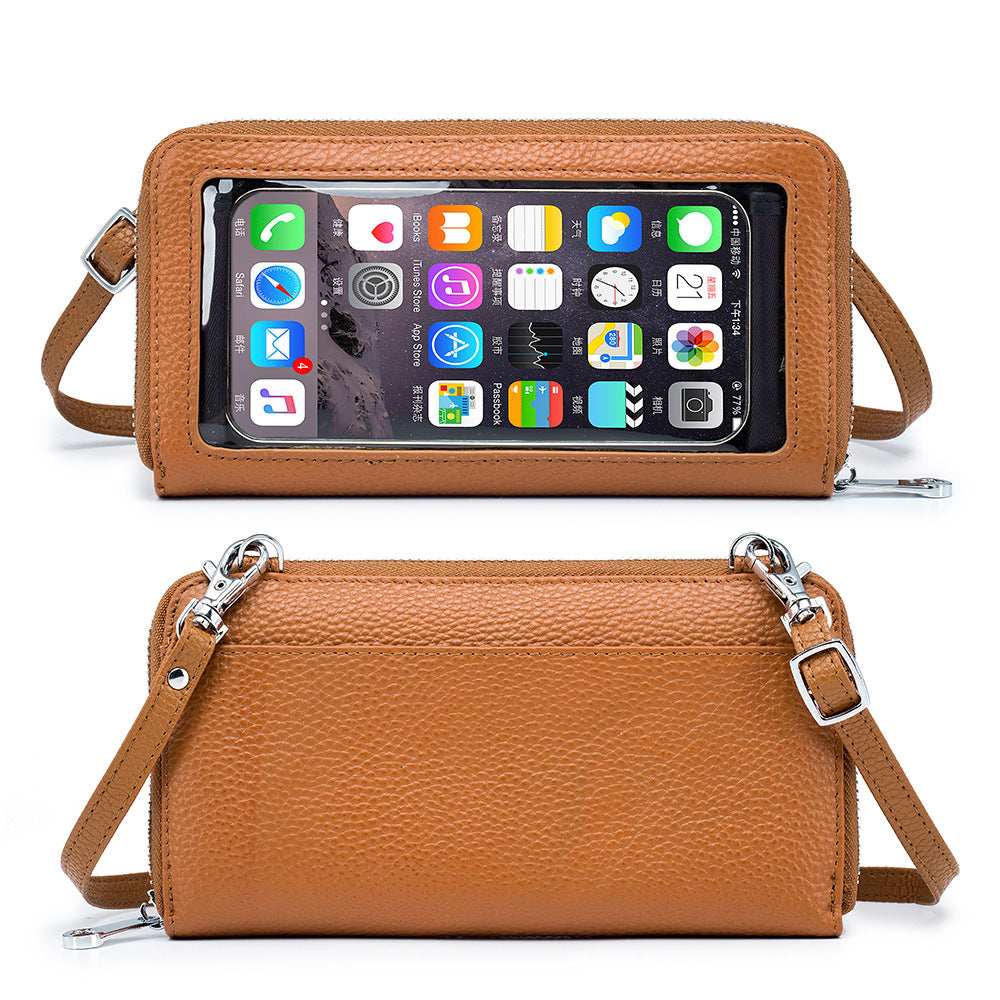 Leather Touch Screen Simple And Lightweight Niche Female Bags