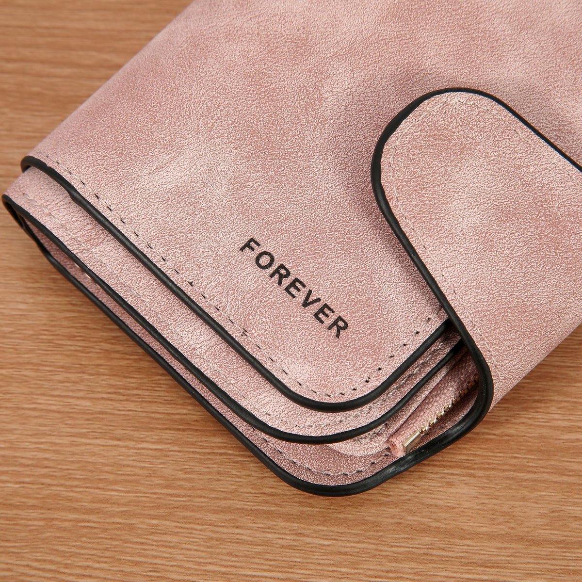 Glamorous Women's Retro Frosted Leather Short Coin Purses