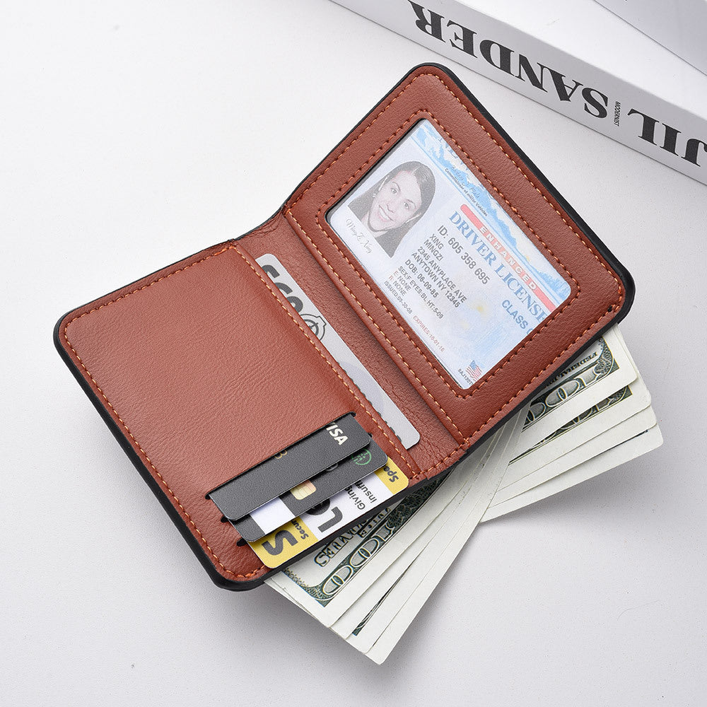 Popular Men's Vertical Short Beauty Clip Men's Wallet