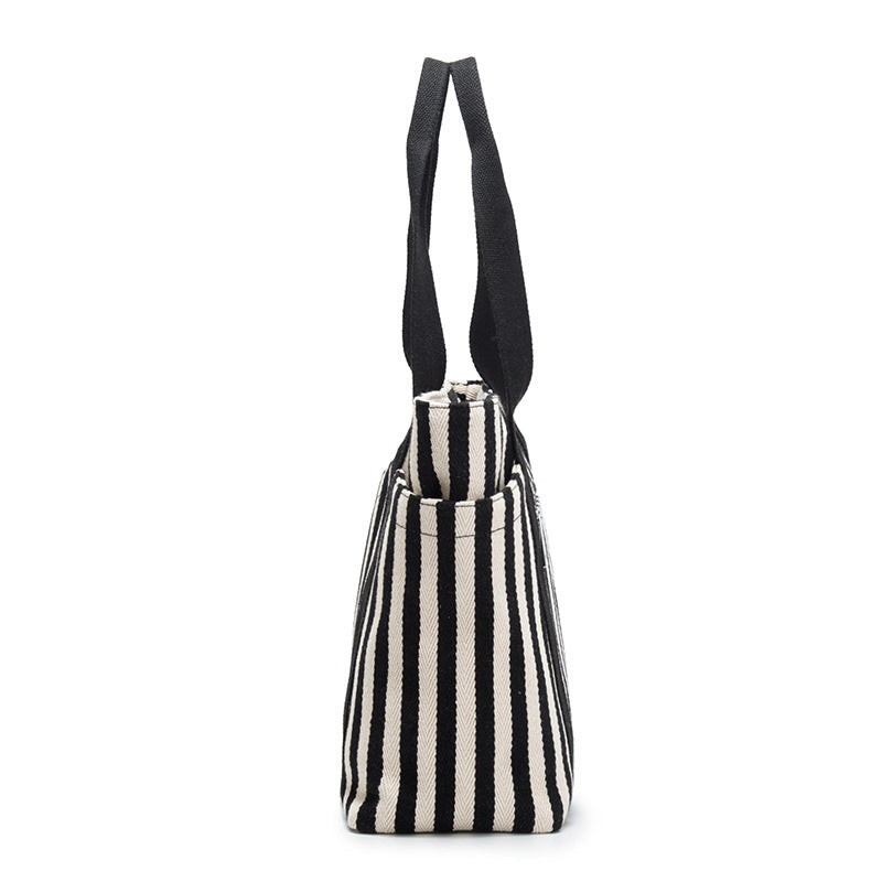Women's Fashion Striped Canvas Mummy Big Women's Handbag