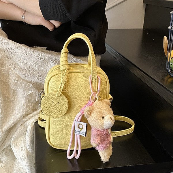 Women's Fashion Lychee Pattern Portable Fashionable Retro Commuter Women's Shoulder Bag