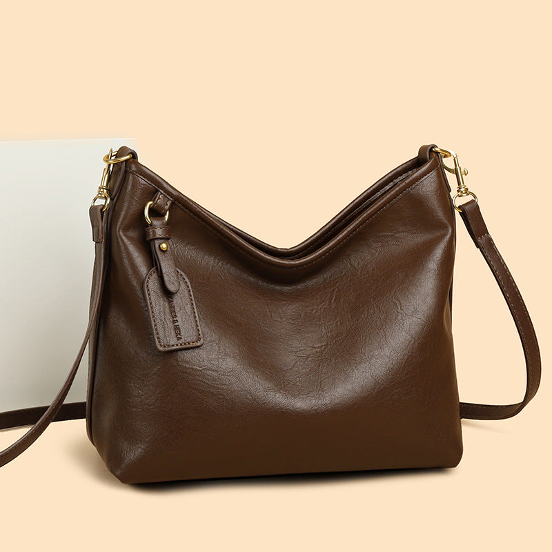 Women's Popular Retro Large Capacity Totes High-grade Crossbody Bags