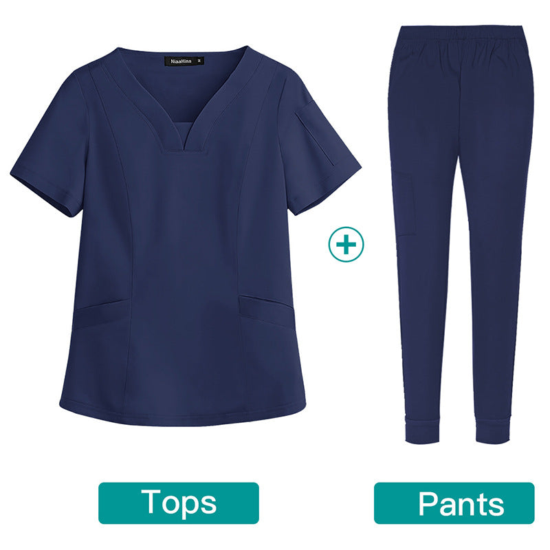 Hand Washing Elastic Medical Work Clothes Oral Dentist Operating Uniform