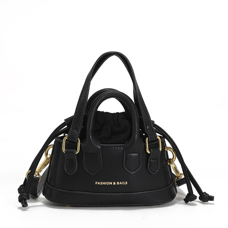 Women's Spring Cute Mini Shell Fashionable Retro Textured Shoulder Bags