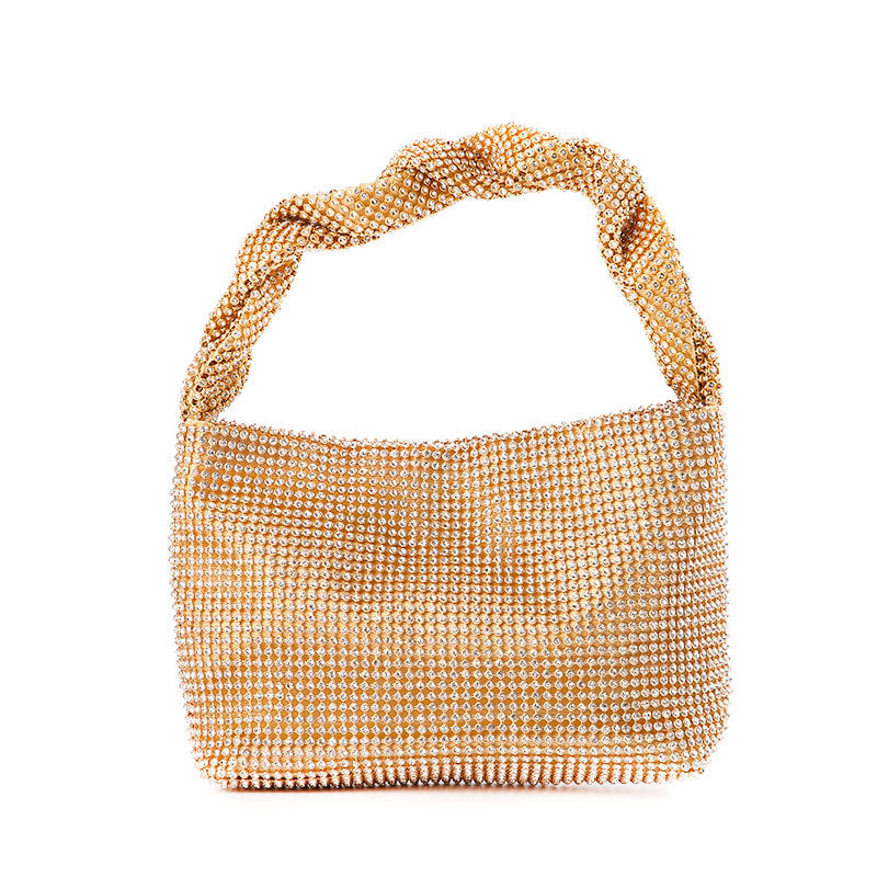 Dinner Handmade Knotted Rhinestone Banquet Full Shoulder Bags