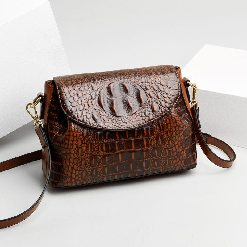 Women's Fashion Crocodile Pattern Classy Mom Women's Messenger Bag