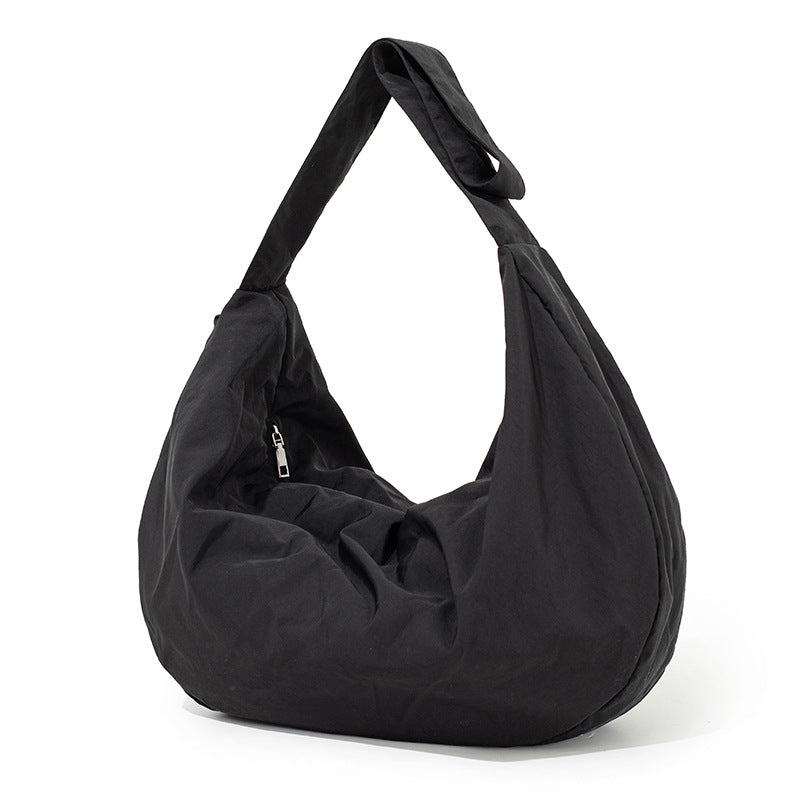 Unisex Large Capacity Macaron Color Dumpling Commuter Bags