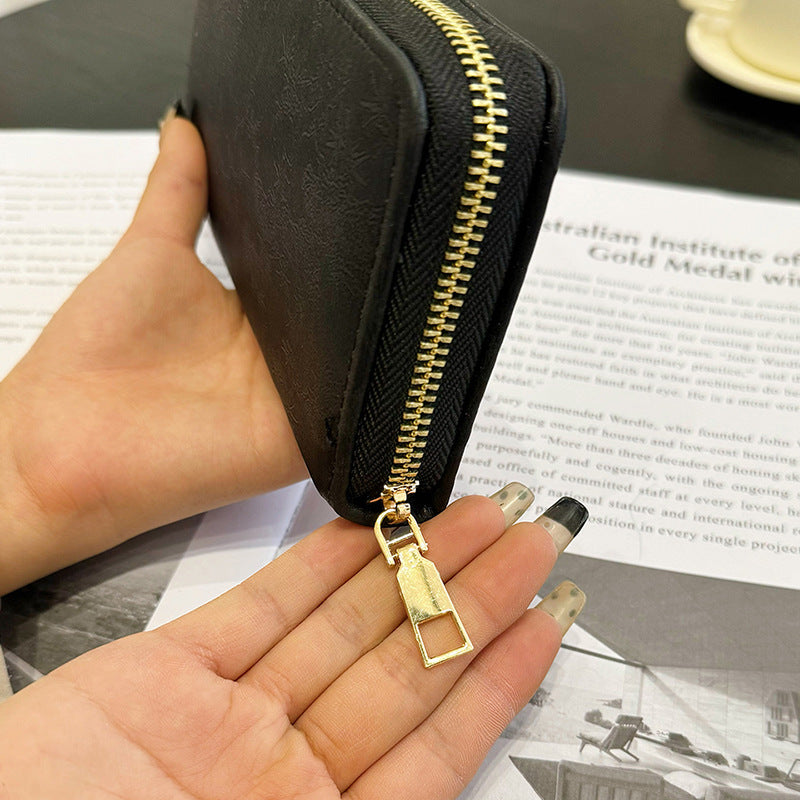Long Zipper Multiple Slots Large Capacity Ladies Wallet