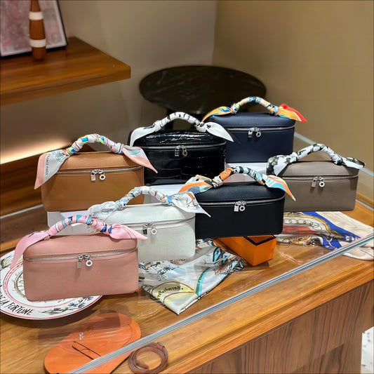 Women's Cowhide Lunch Box Fashion One High Shoulder Bags