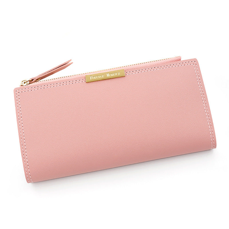 Women's Korean Long Multiple Slots Zipper Female Ladies Wallet