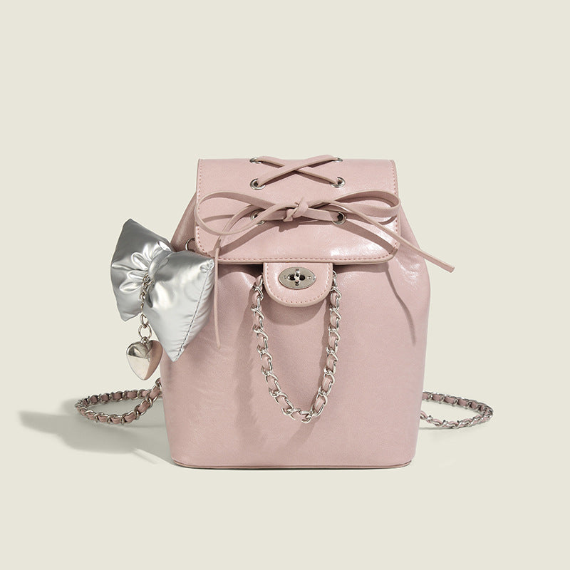Super Popular Classic Style Bow Chain Backpacks