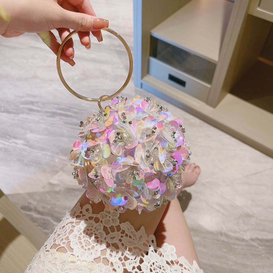 Flower Banquet Clutch Dinner With Formal Dress Evening Bags