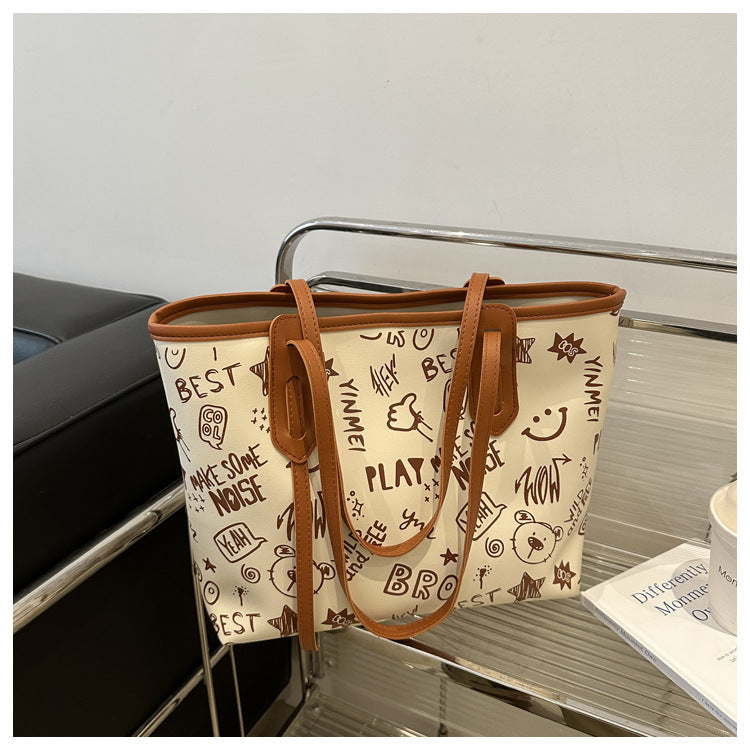 Commuter Large Capacity Personality Trendy Pendant Summer Popular Women's Shoulder Bag