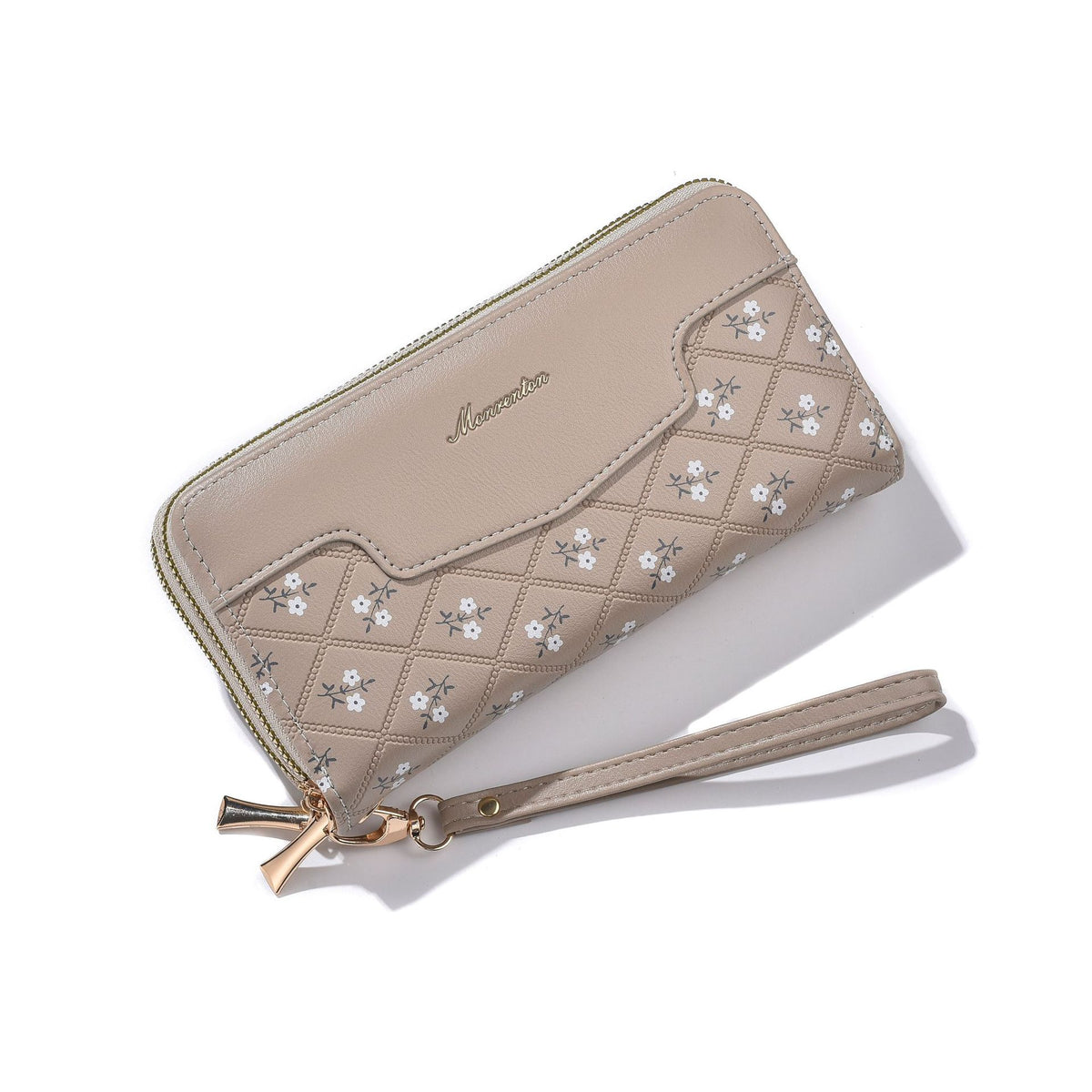 Women's Long Double Zip Trendy Large Capacity Simple Handbags