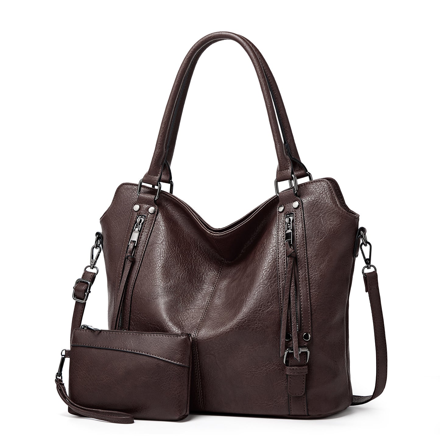 Women's Large Portable Soft Leather Capacity Tote Bags