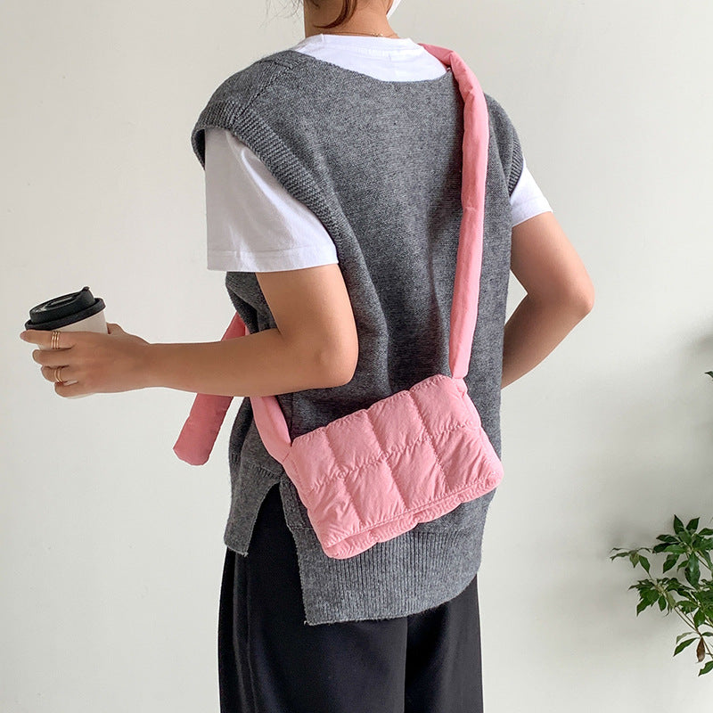 Down Niche High Sense Klein Blue Crossbody Bags