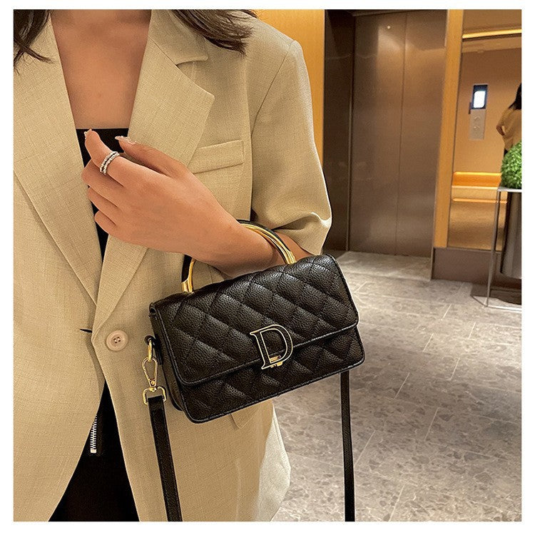 Women's Fashion Diamond Embroidery Thread Design Trendy Bags