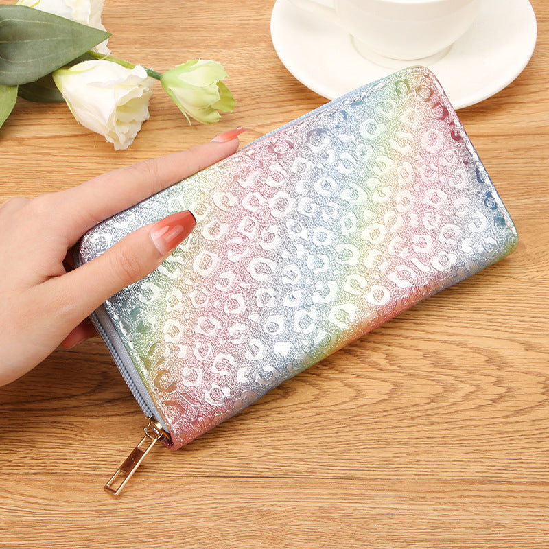 Versatile Women's Long Zip Clutch Mobile Purses