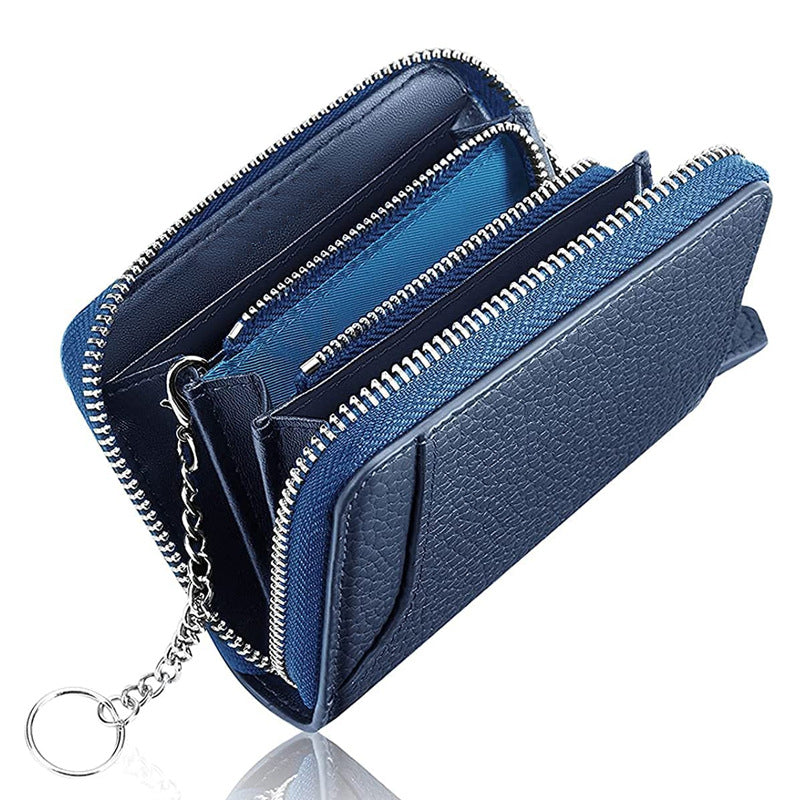 Women's & Men's Leather Short First Layer Litchi Grain Ladies Wallet