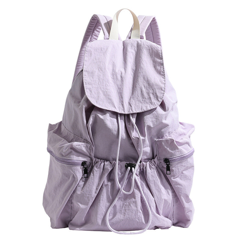 Korean Fashion Pleated Personality Large Capacity Backpacks