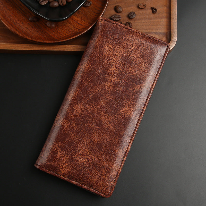 Men's Long Can Hold Mobile Multiple Slots Business Card Holder