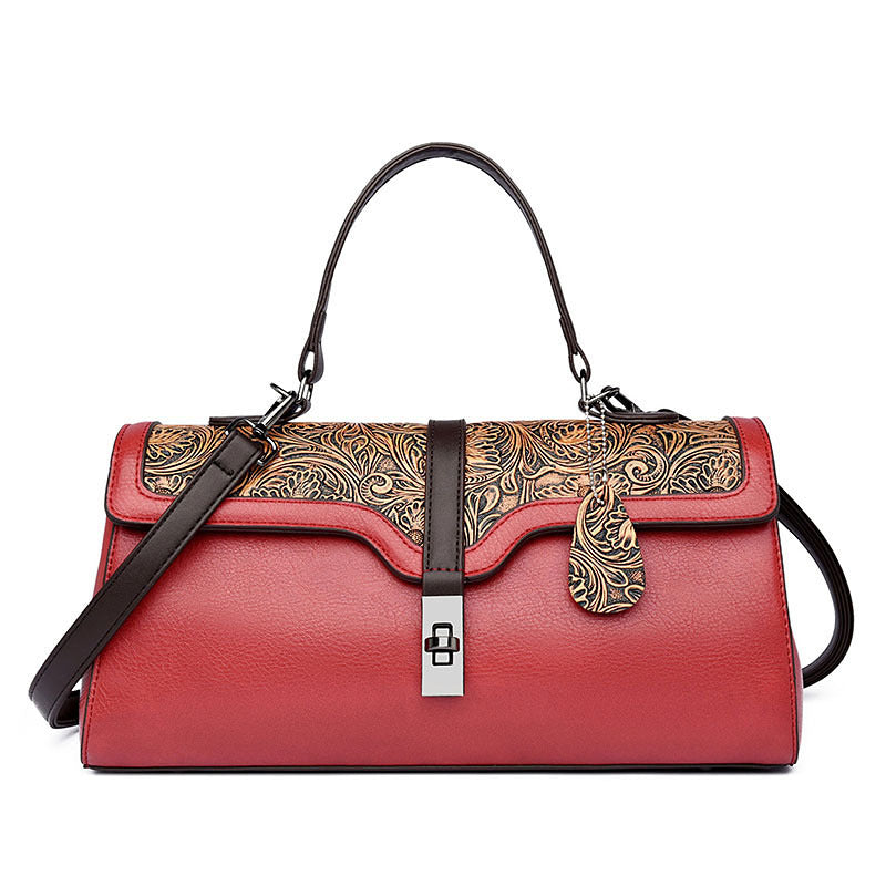 Women's Retro Fashion Pillow Cool Contrast Color Women's Handbag