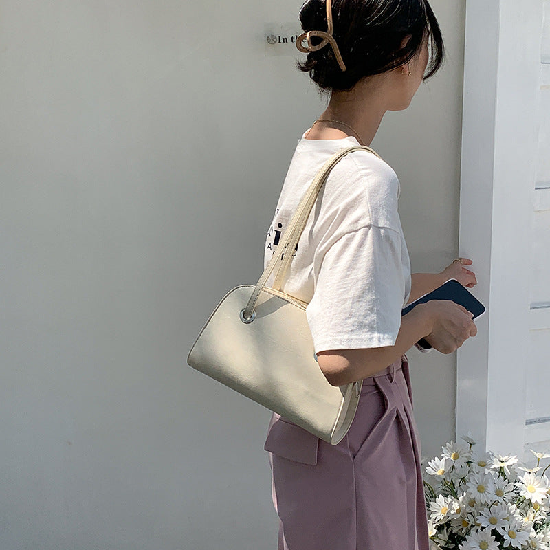 Women's Color Shell Niche Fashion Commuter Large Handbags