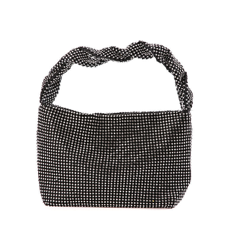 Dinner Handmade Knotted Rhinestone Banquet Full Shoulder Bags