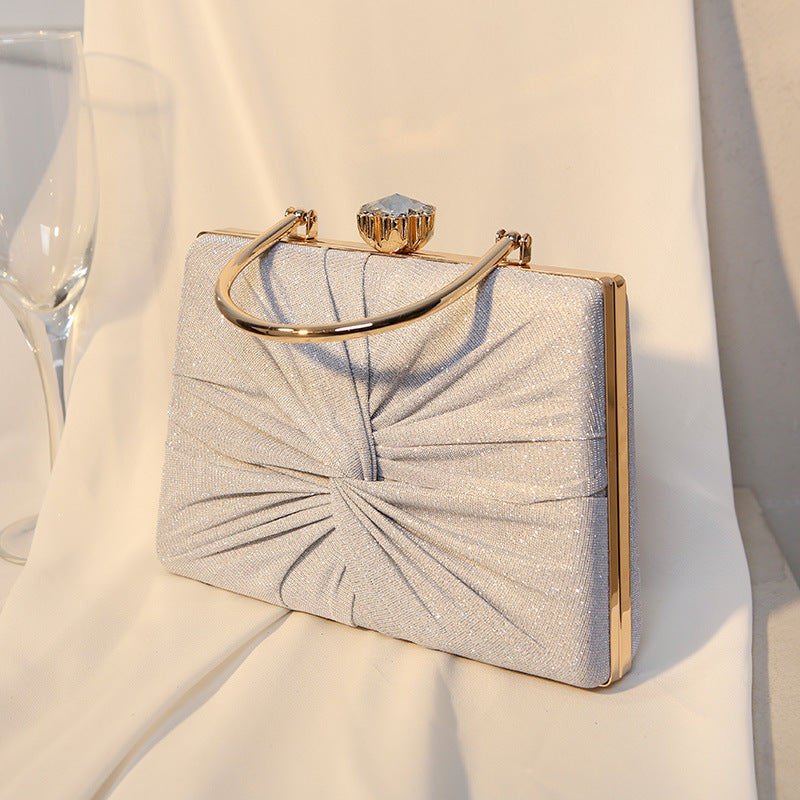 Women's Retro Dinner Hand-woven Banquet Metal Evening Bags