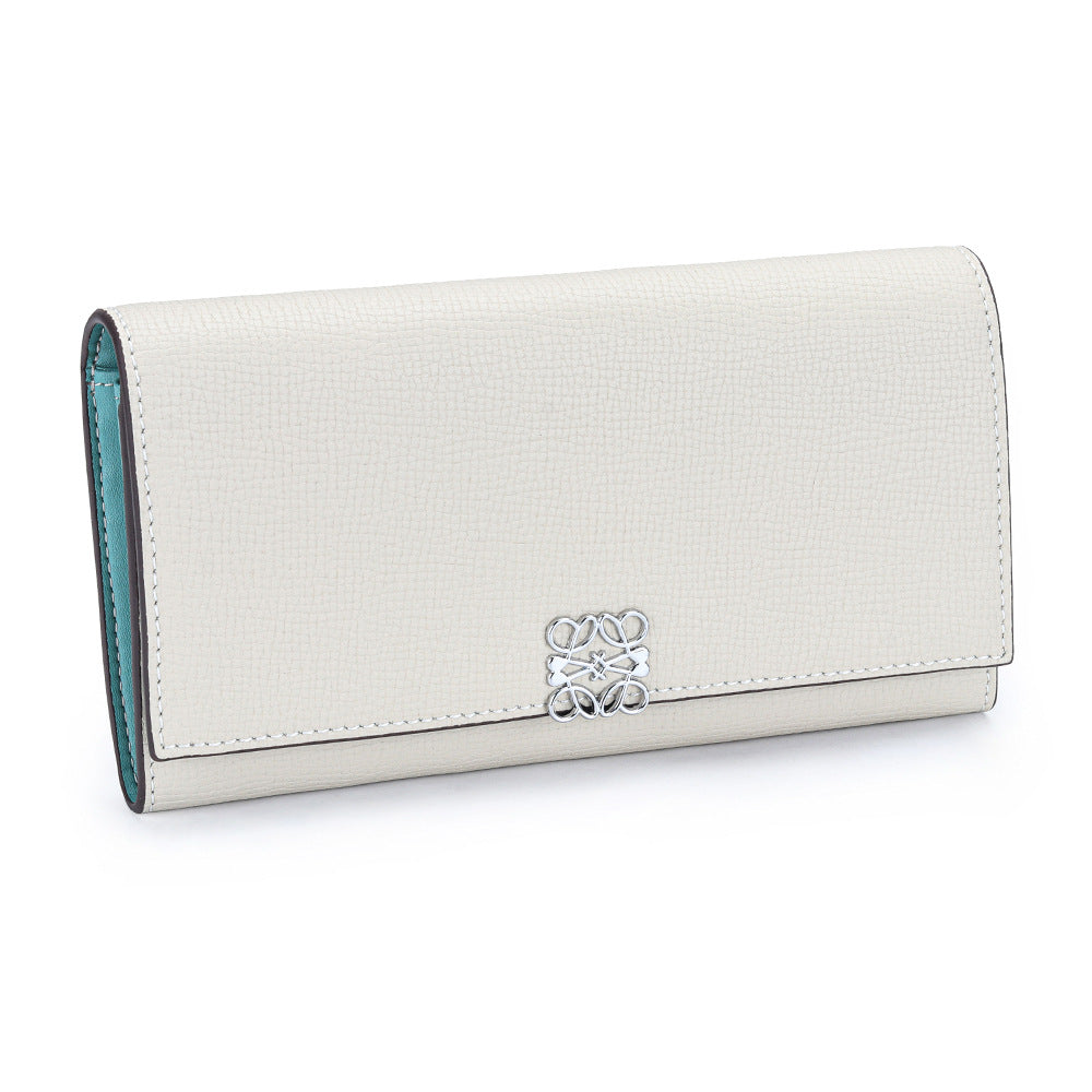Women's Long Cowhide Hand Holding Large Capacity Multiple Ladies Wallet