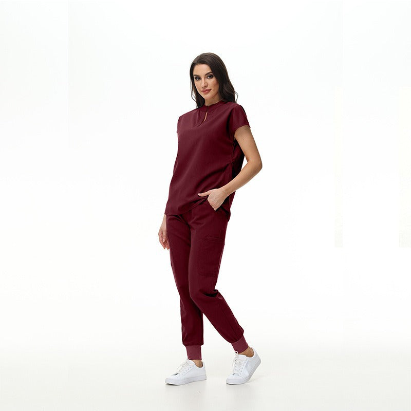 Women's Collar Slim Fit Slimming Stomatological Hospital Pet Shop Uniform