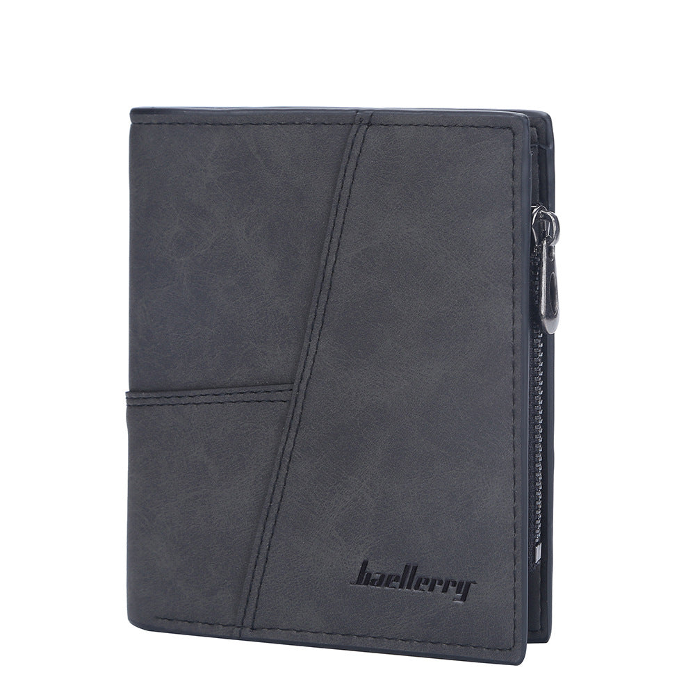 Men's Short Retro Multiple Slots Business Ticket Men's Wallet